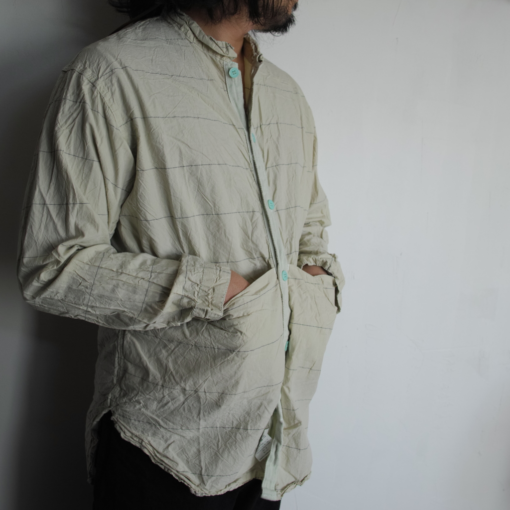 TENDER Co.（テンダー）のTYPE483 Long Sleeve Tesseract Shirt with Pick Stripe  Cotton Lawn セレクトショップ DIARIES ダイアリーズ｜茨城県つくば市