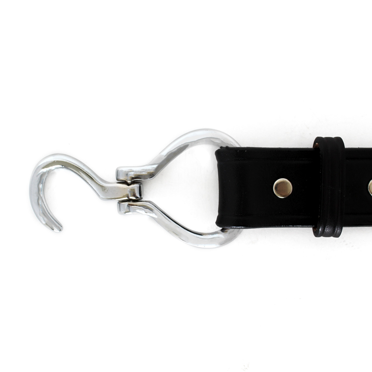 Tory Leather｜Bridle Leather Creased Belt with Hoof Pick Buckle