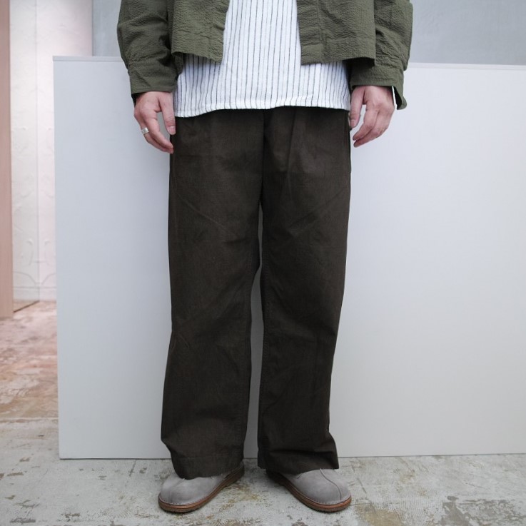 KUON（クオン）のInverted Pleats Wide Pants -泥染- | セレクト 