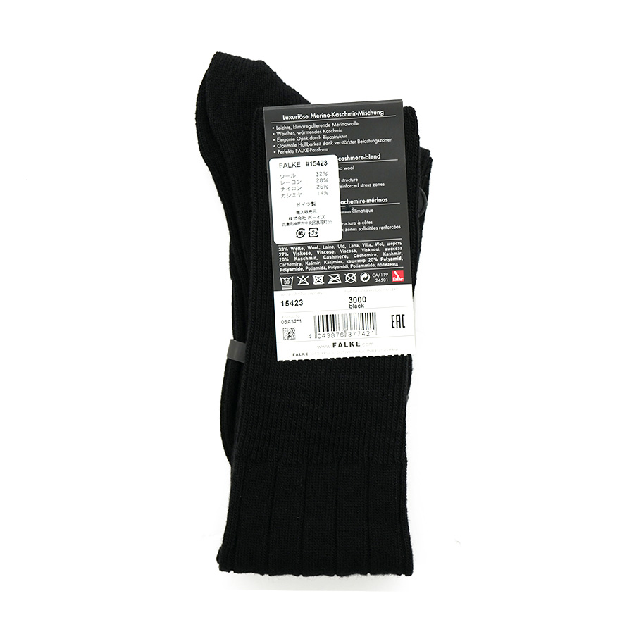 FALKE/MENS｜#15423 Lhasa Rib Knee-High Socks｜3000/Black | セレクトショップ ...