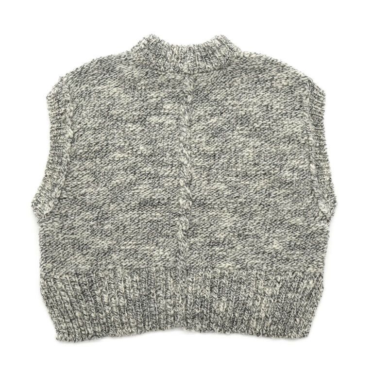 p*8様 【CON VERSATIONS】comm. arch.別注 手編みニッ comm.arch./WOMENS｜Hand Framed Chunky Mock Vest｜Zebra mix